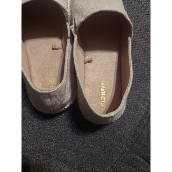 Old Navy Womens Canvas Espadrille Flats Natural Linen Size 9 NWOT Y2K Summer - Picture 9 of 11